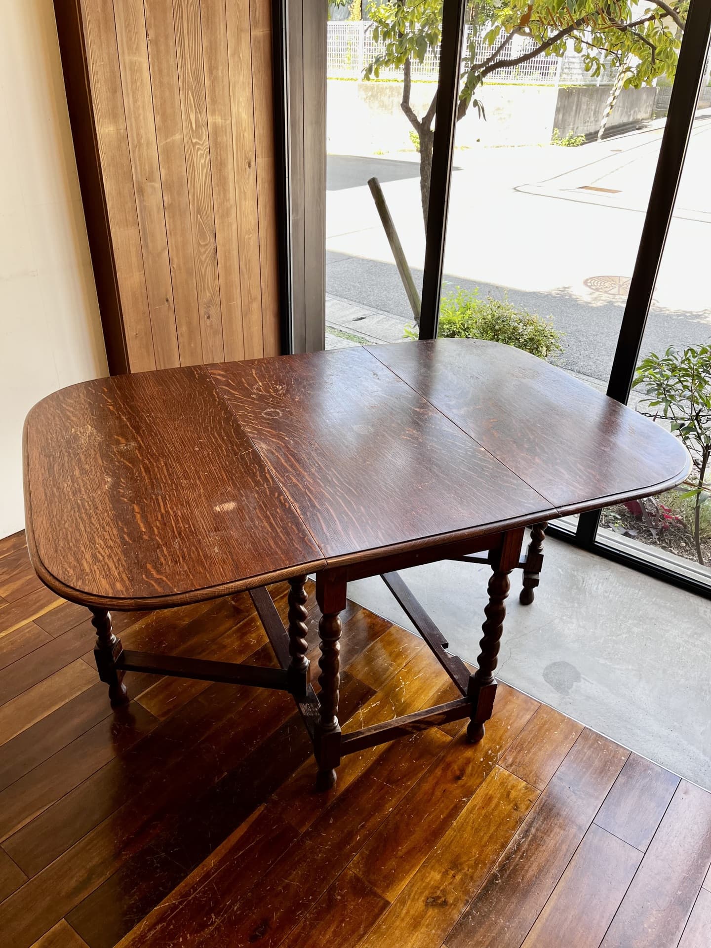 アンティーク折りたたみテーブル